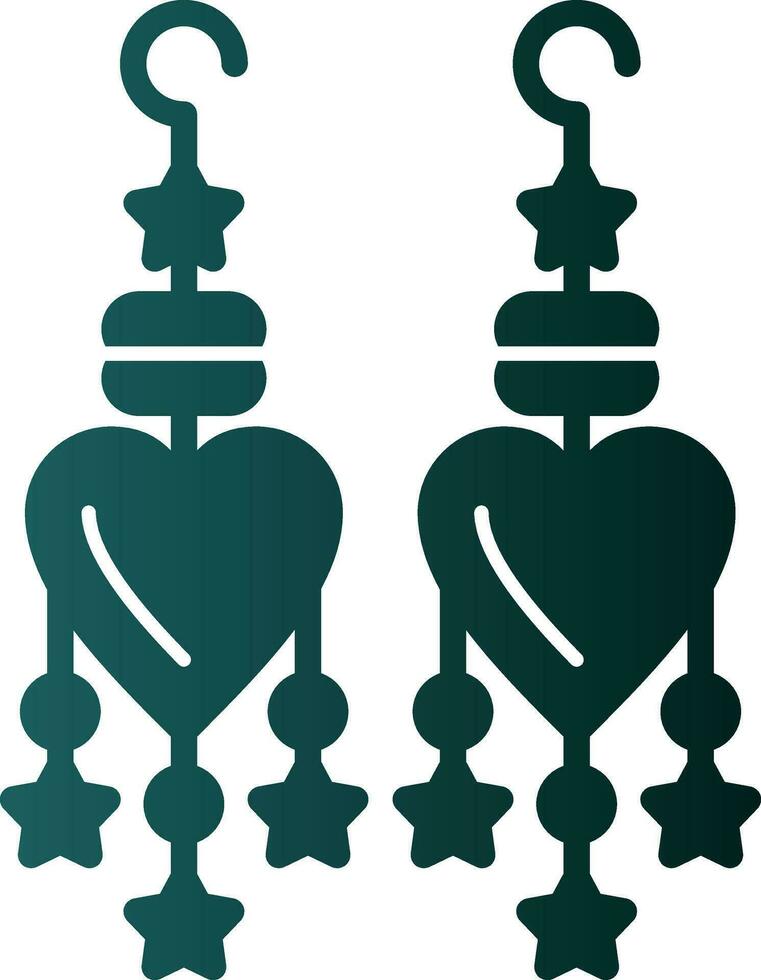 Earrings Vector Icon Design