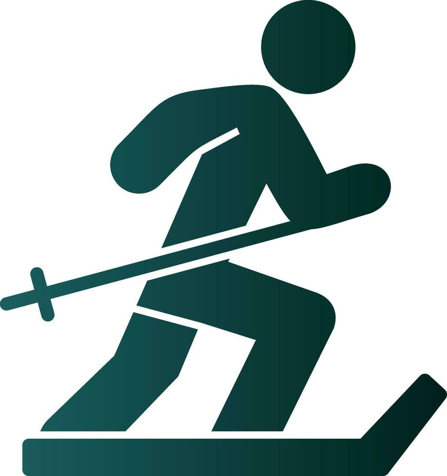 esquí vector icono diseño
