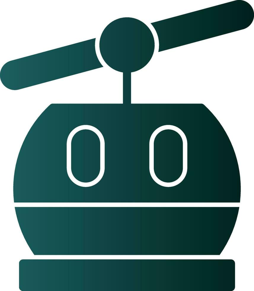 Ski lift Vector Icon Design
