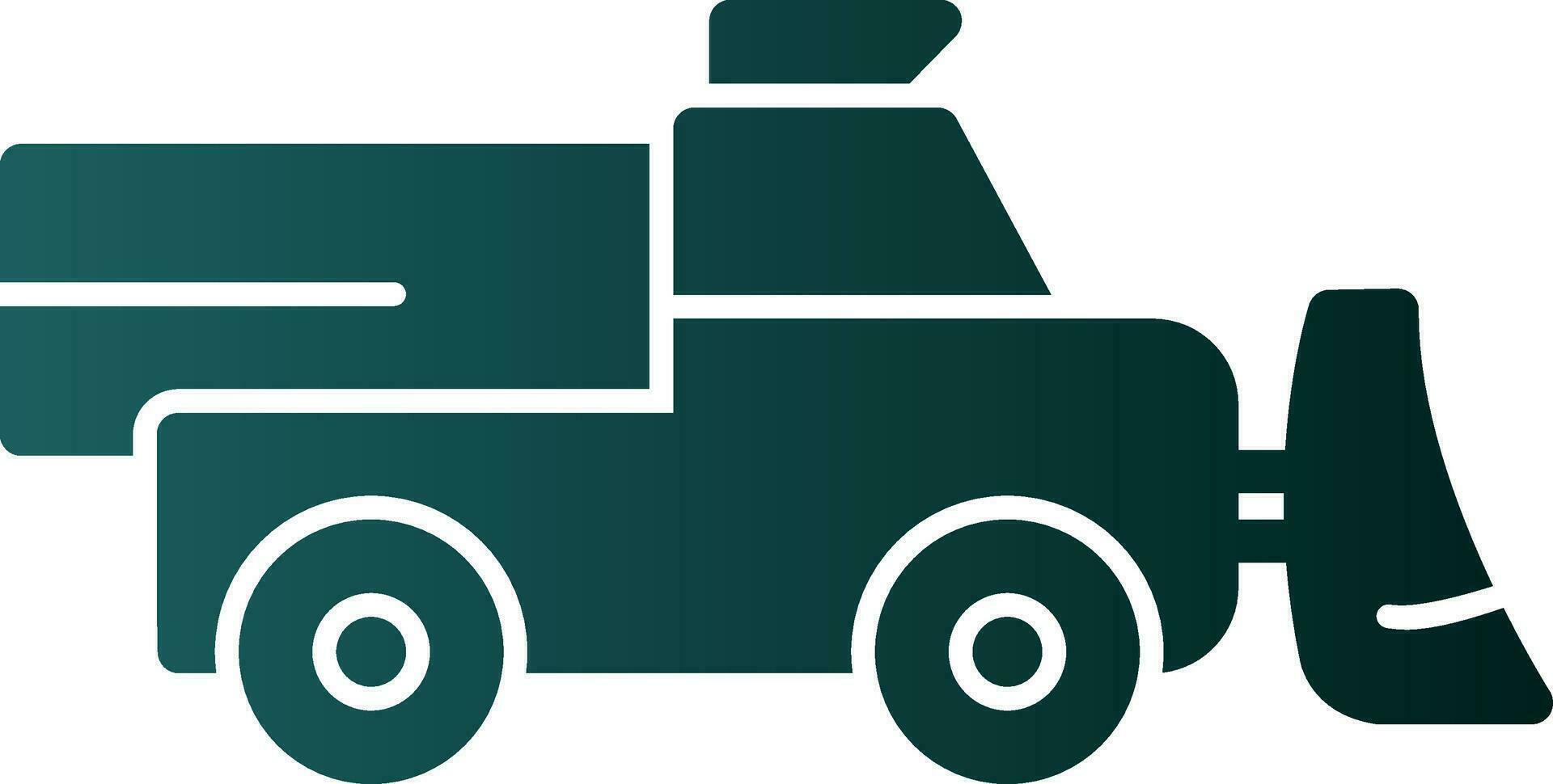 Snowplow Vector Icon Design