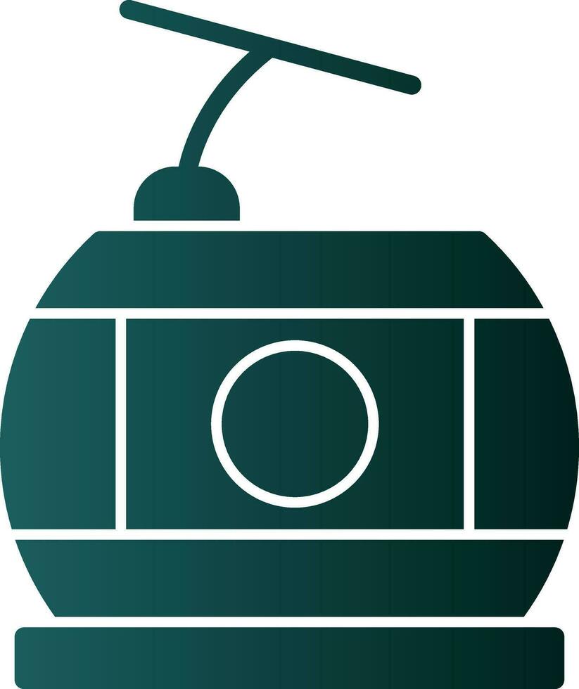 Cable car Vector Icon Design