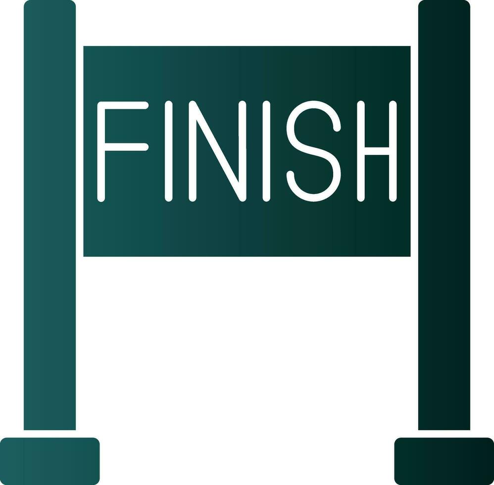 Finish line Vector Icon Design