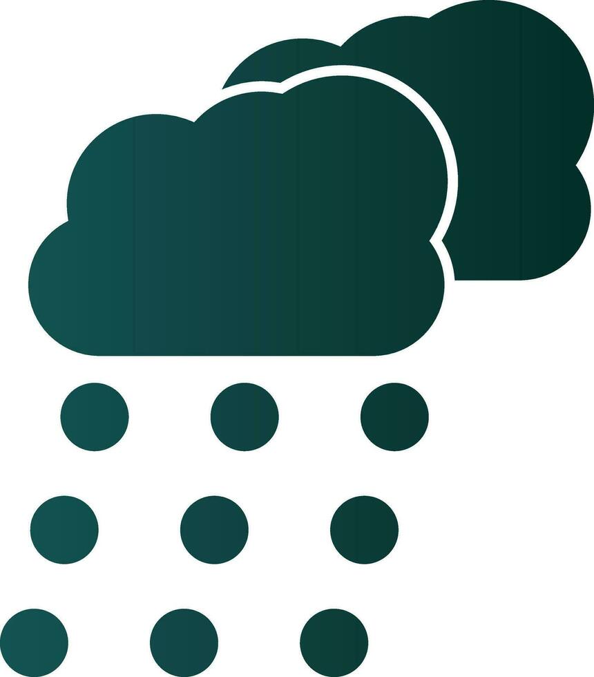 Snowing Vector Icon Design