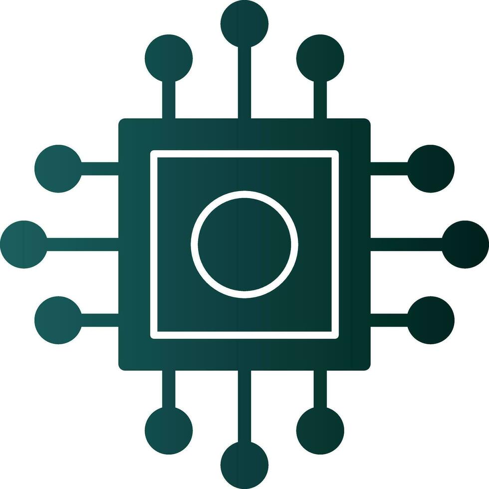 Cpu Vector Icon Design