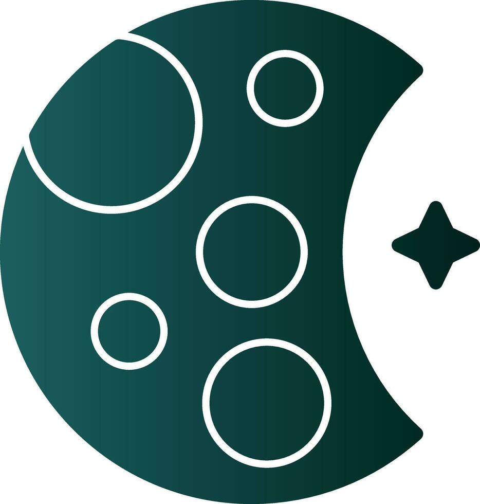 diseño de icono de vector de luna