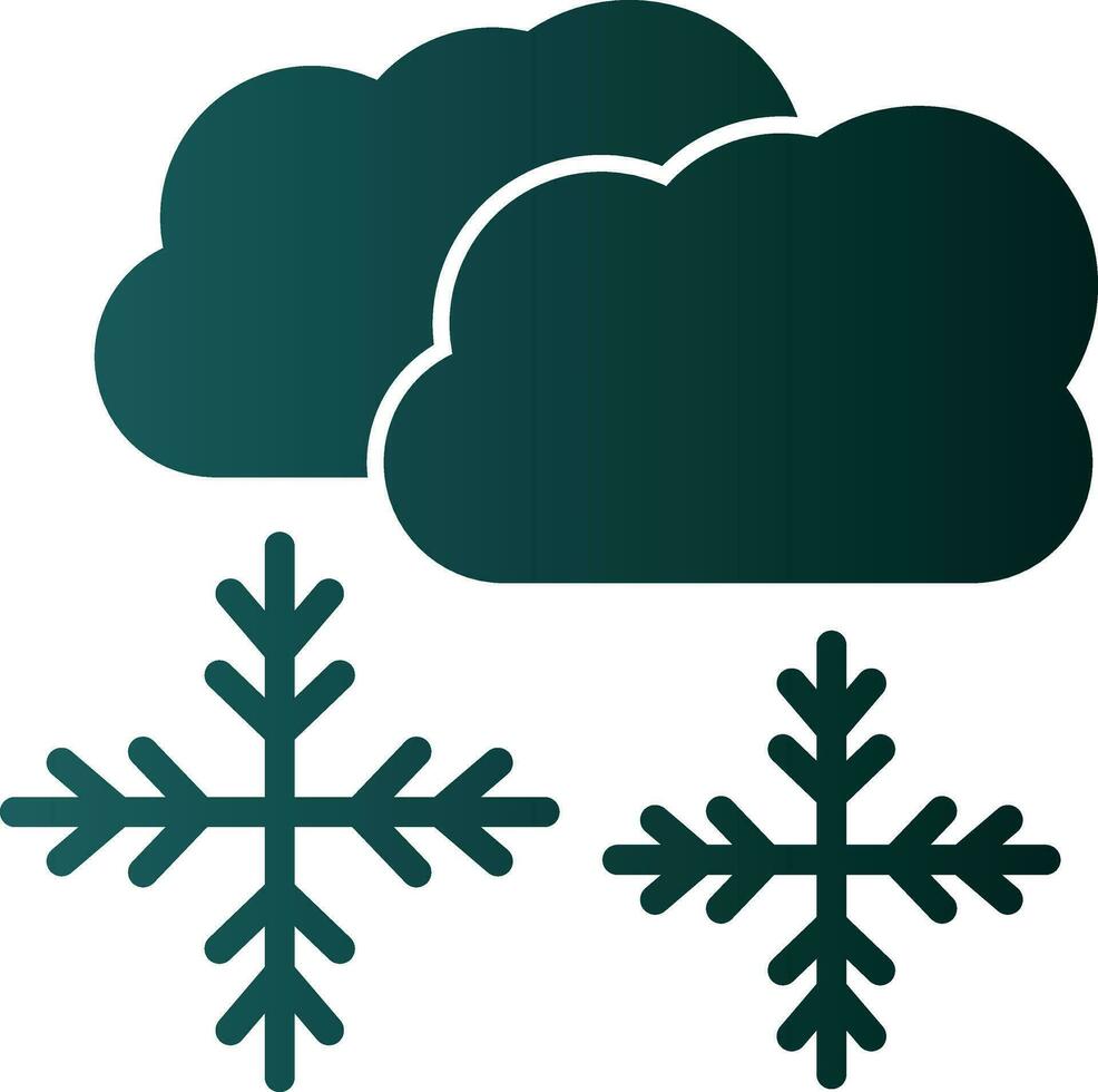 Snowing Vector Icon Design