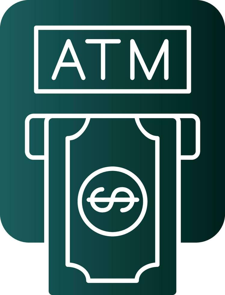 Atm machine Vector Icon Design