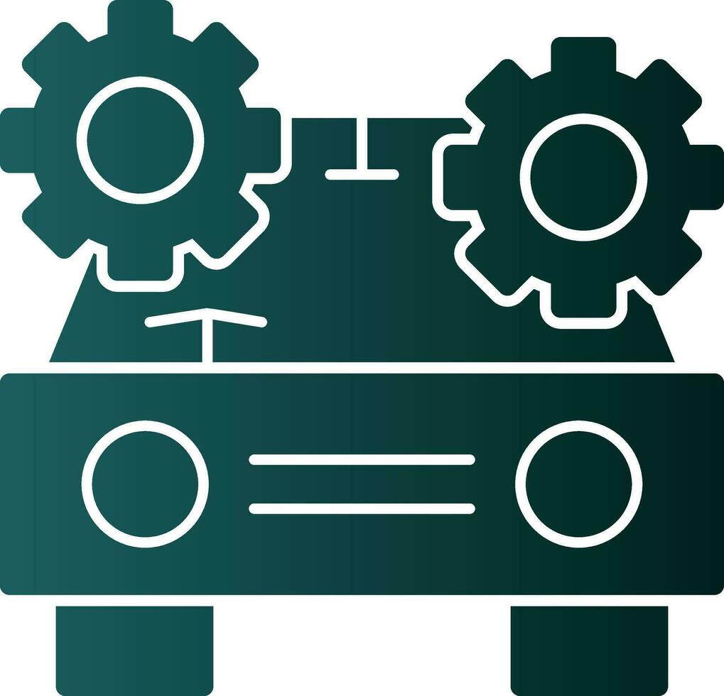 Driverless car Vector Icon Design