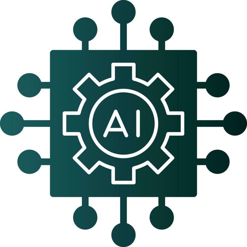 Artificial intelligence Vector Icon Design