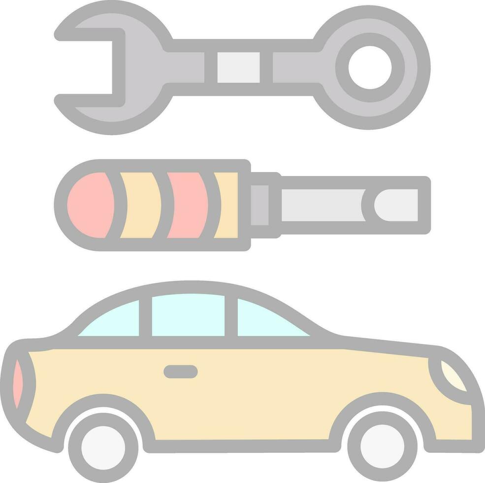 Car maintenance Vector Icon Design