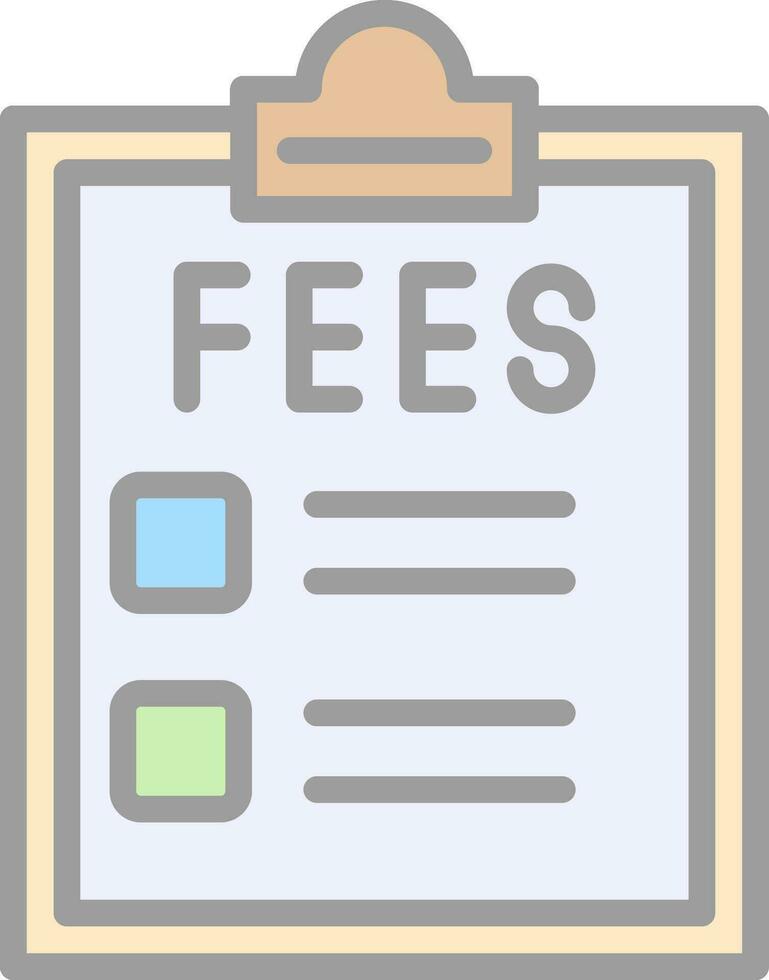 Fees Vector Icon Design