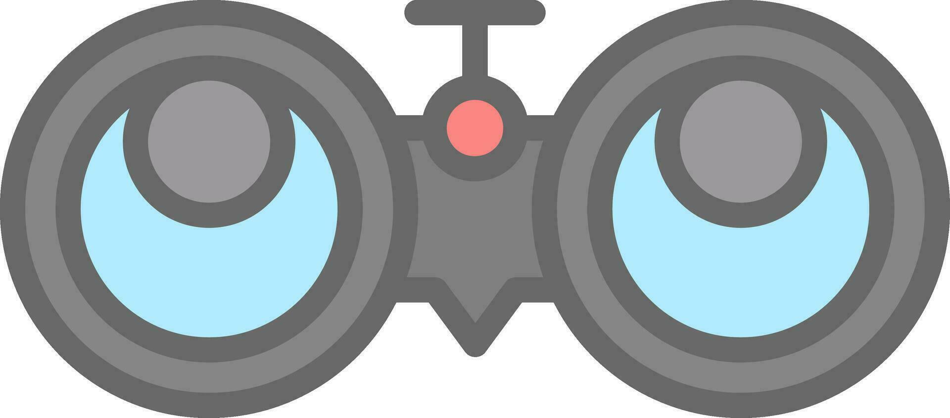 diseño de icono de vector binocular