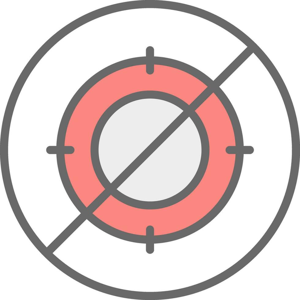 No hunt Vector Icon Design