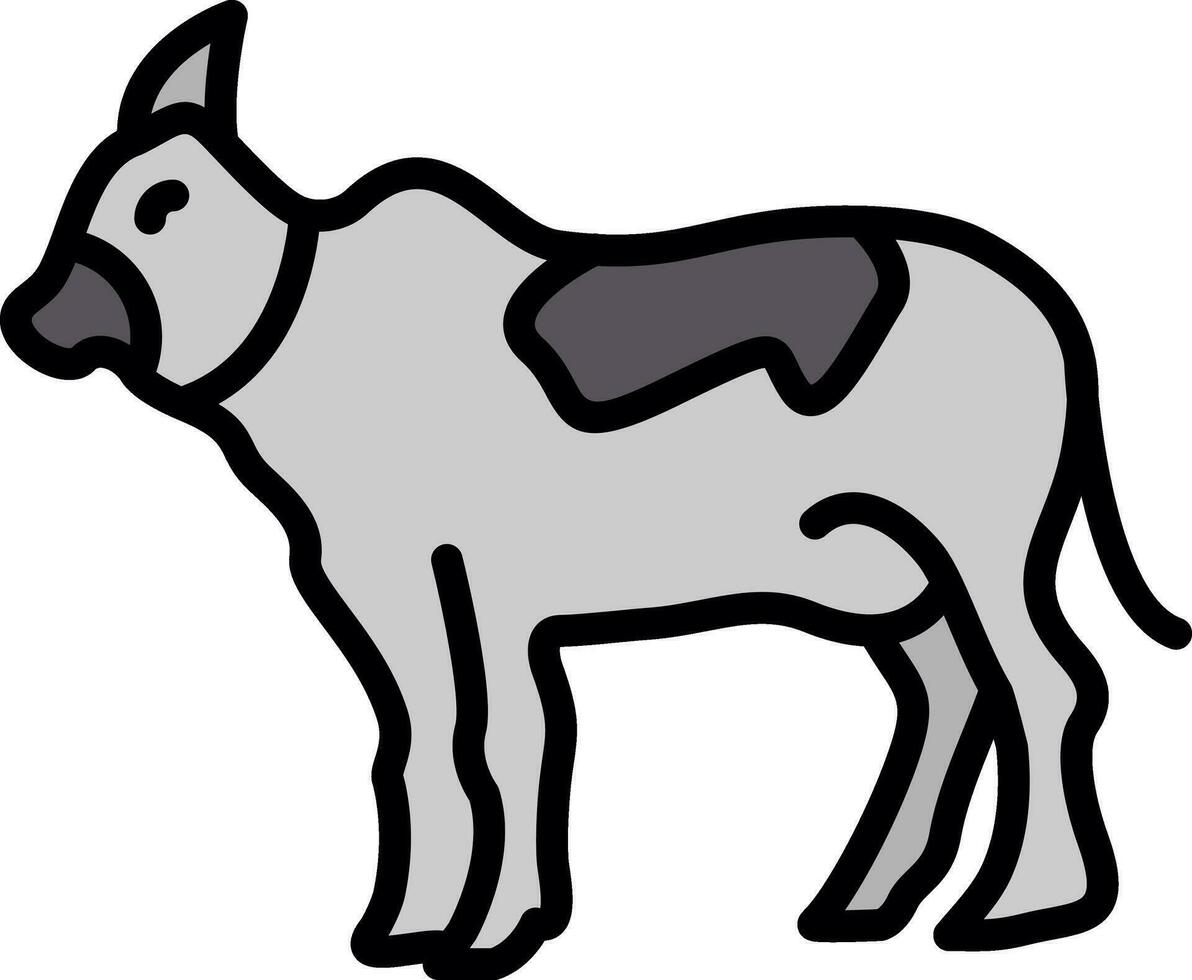 Cow Vector Icon Design