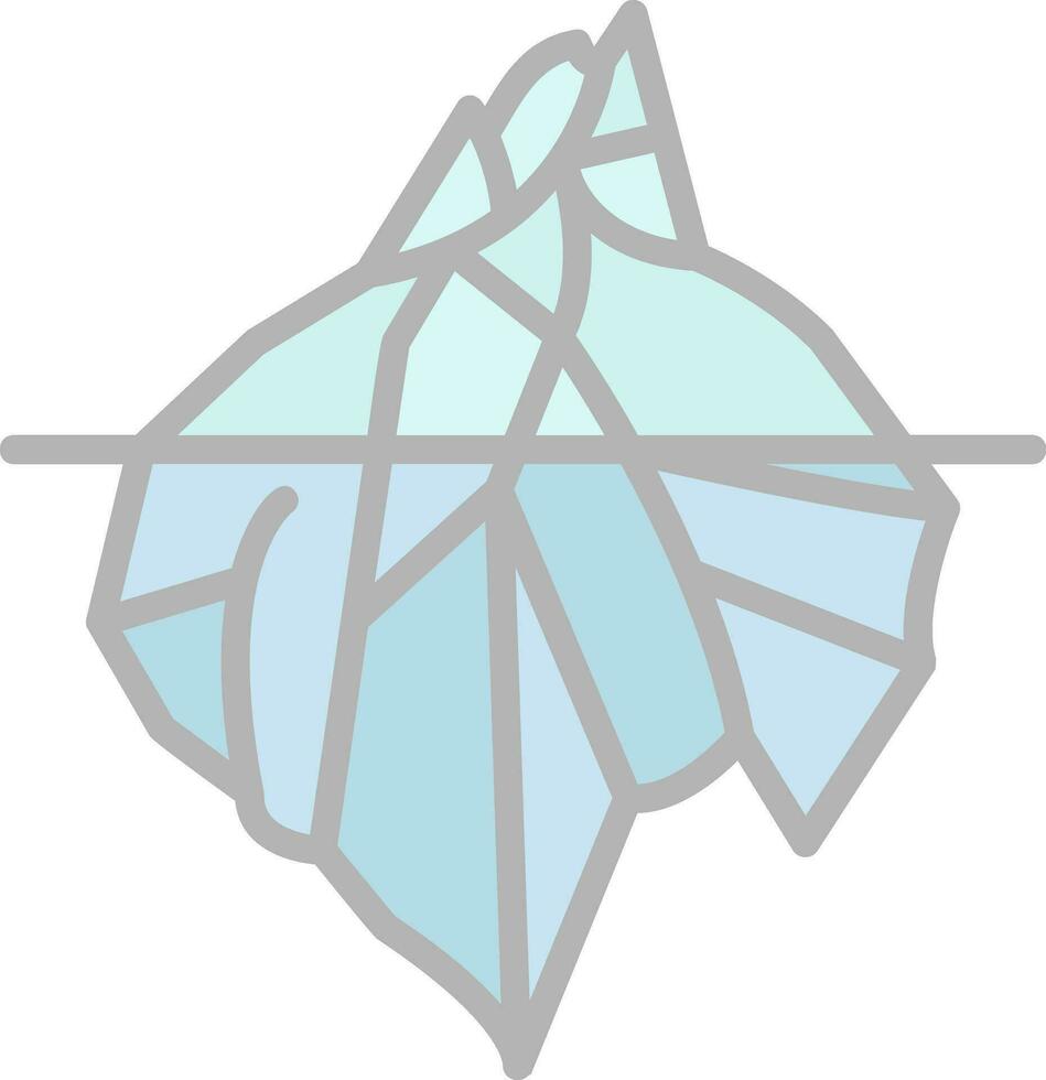 diseño de icono de vector de iceberg