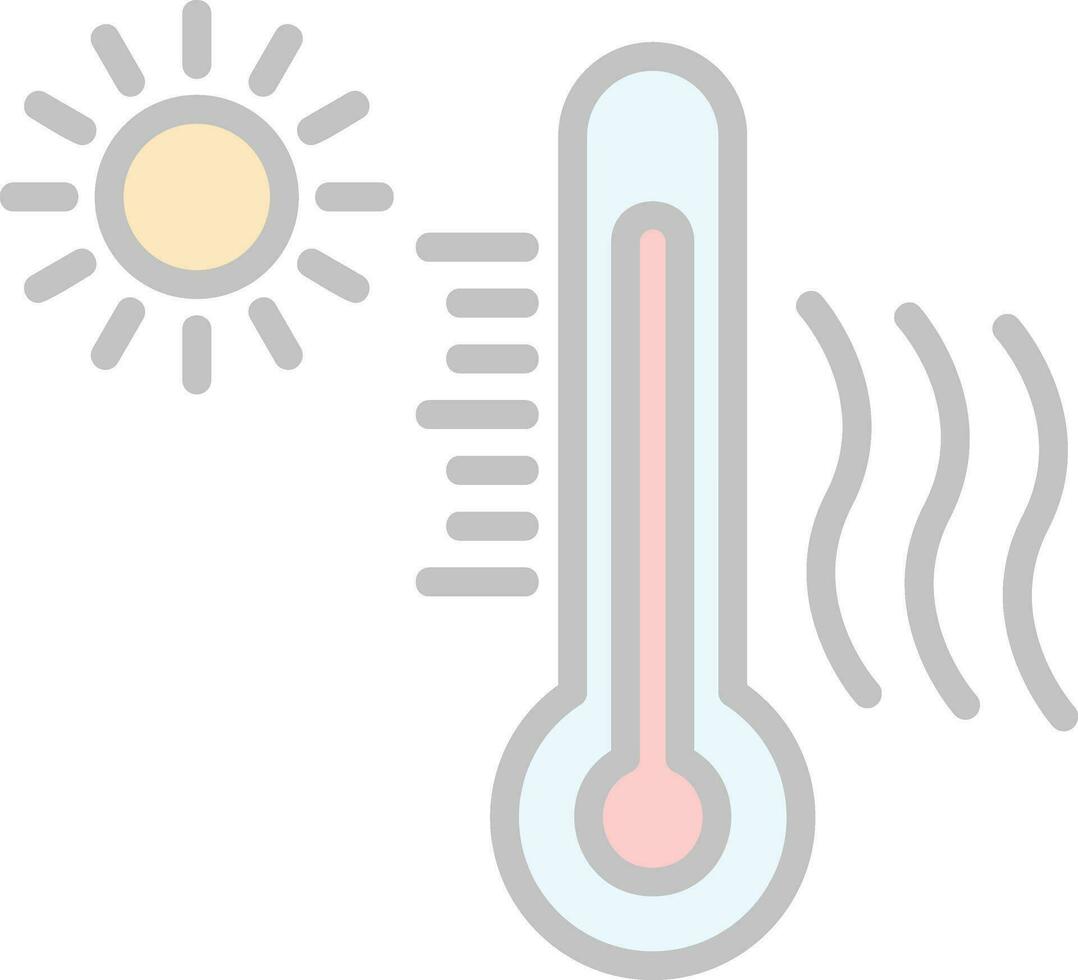 Heat wave Vector Icon Design