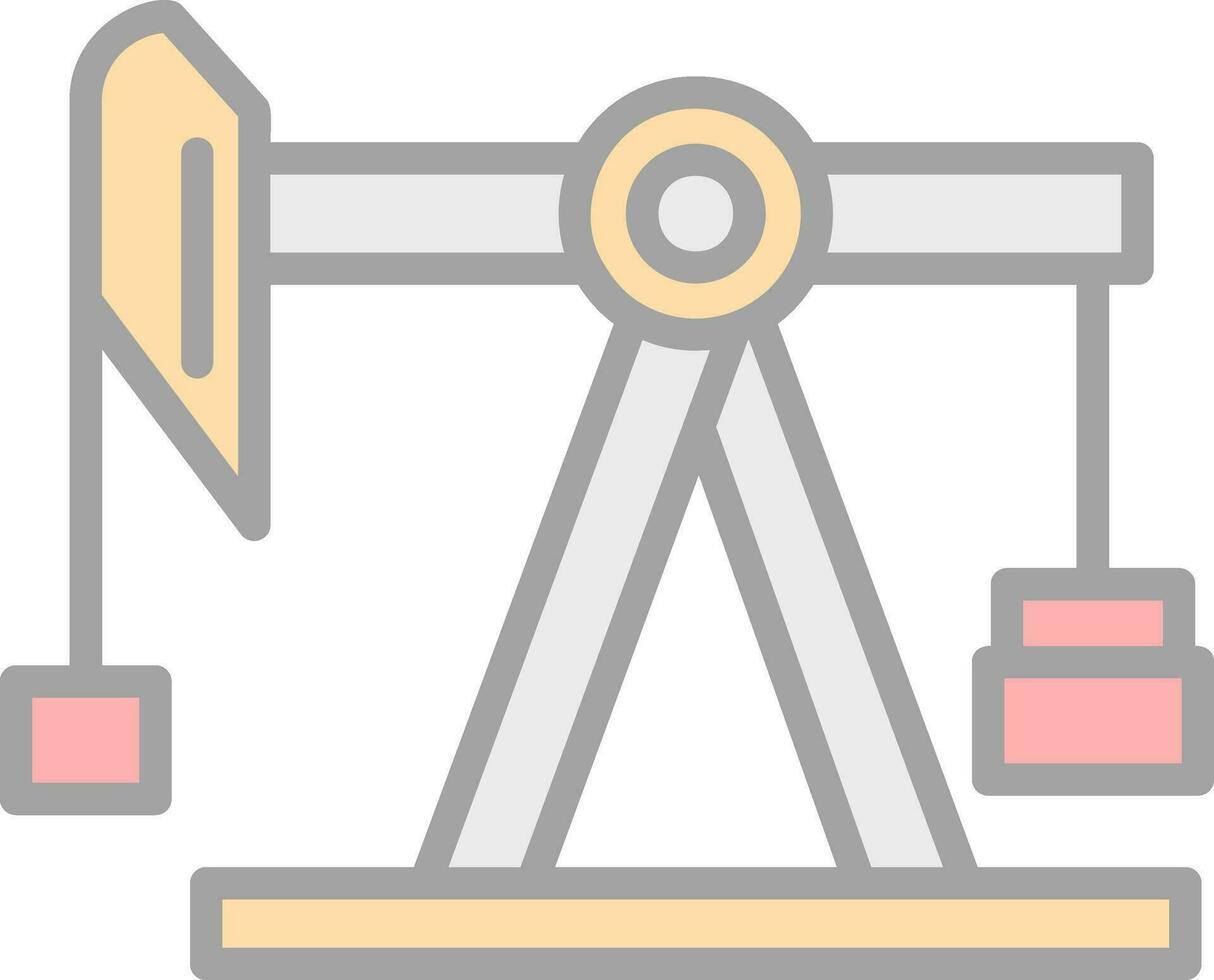 Pump jack Vector Icon Design