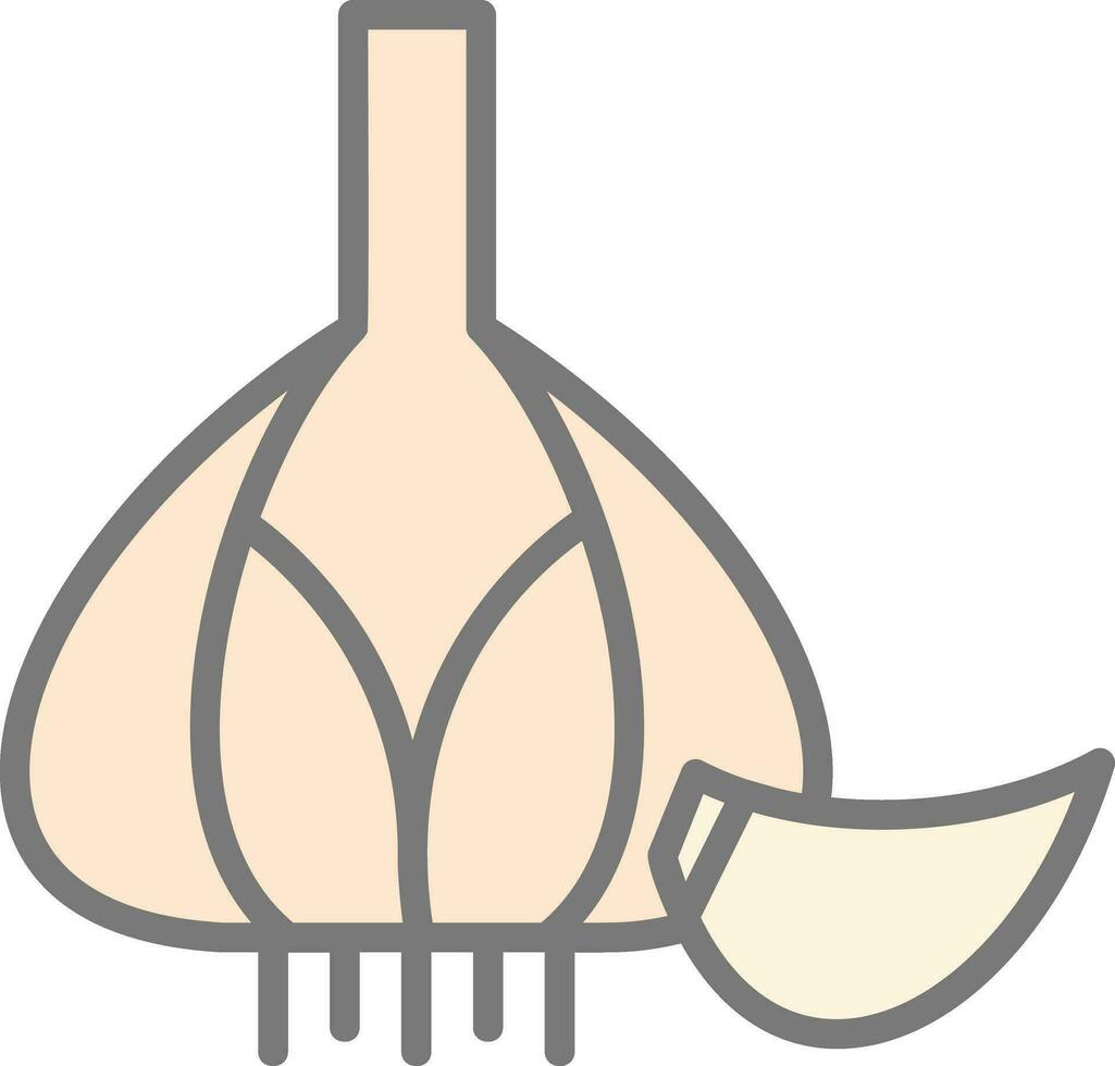 Garlic Vector Icon Design