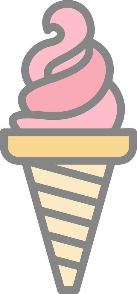 Ice cream Vector Icon Design