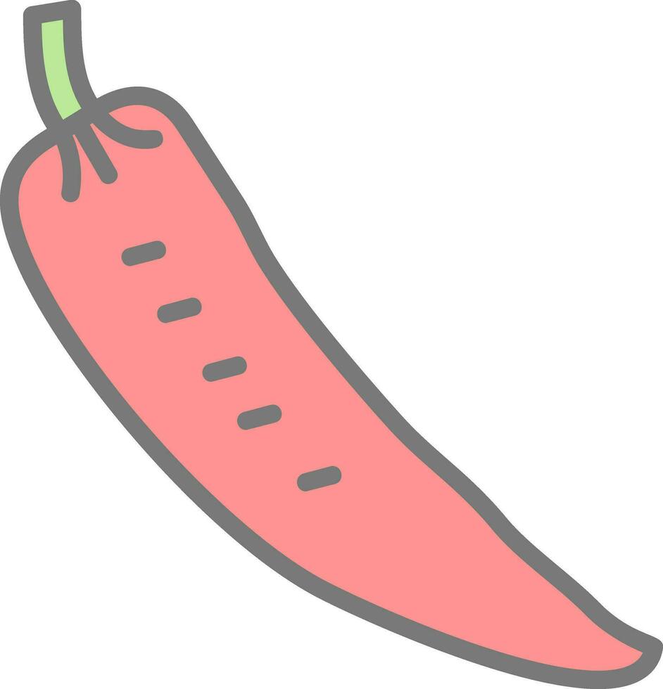 Chilli Vector Icon Design