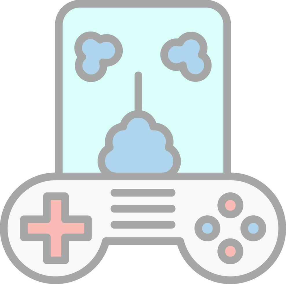 diseño de icono de vector de videojuego