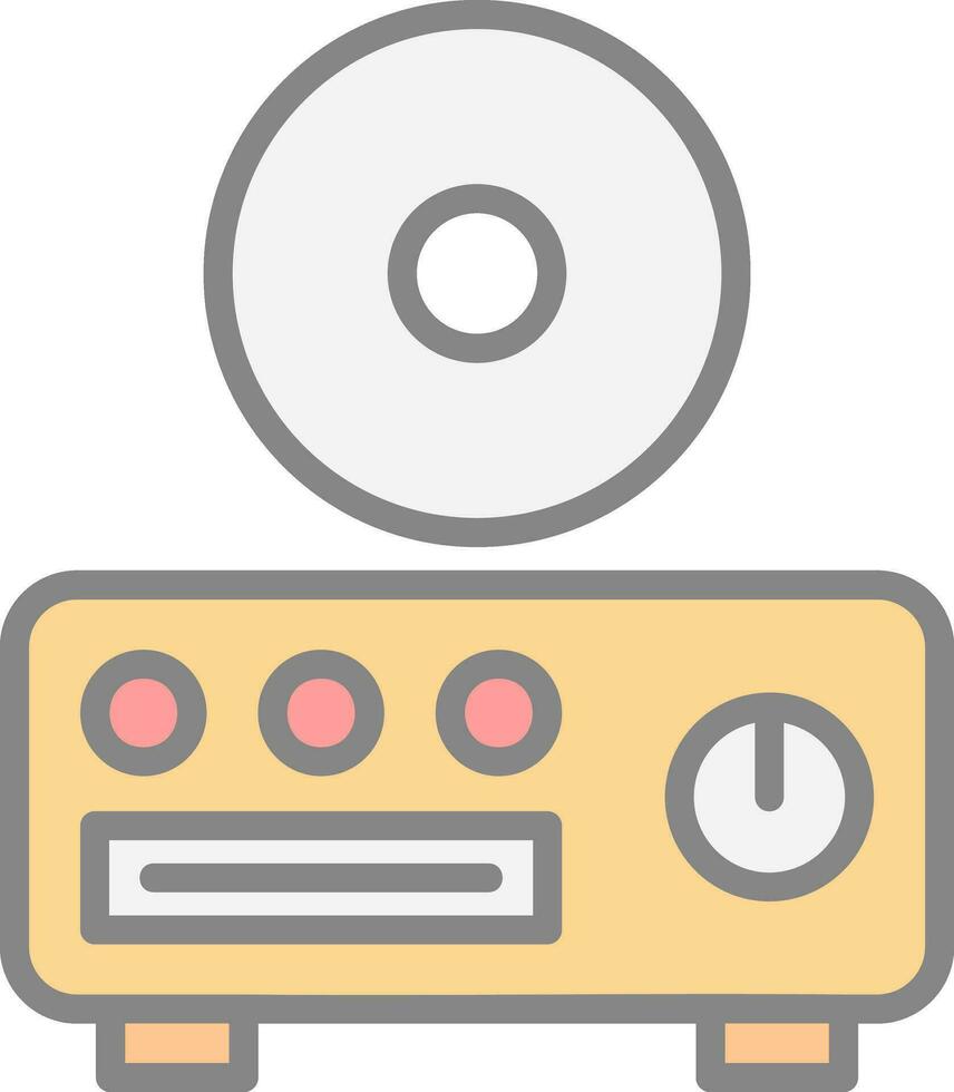 CD player Vector Icon Design