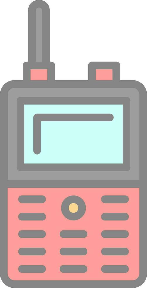 Walkie talkie Vector Icon Design