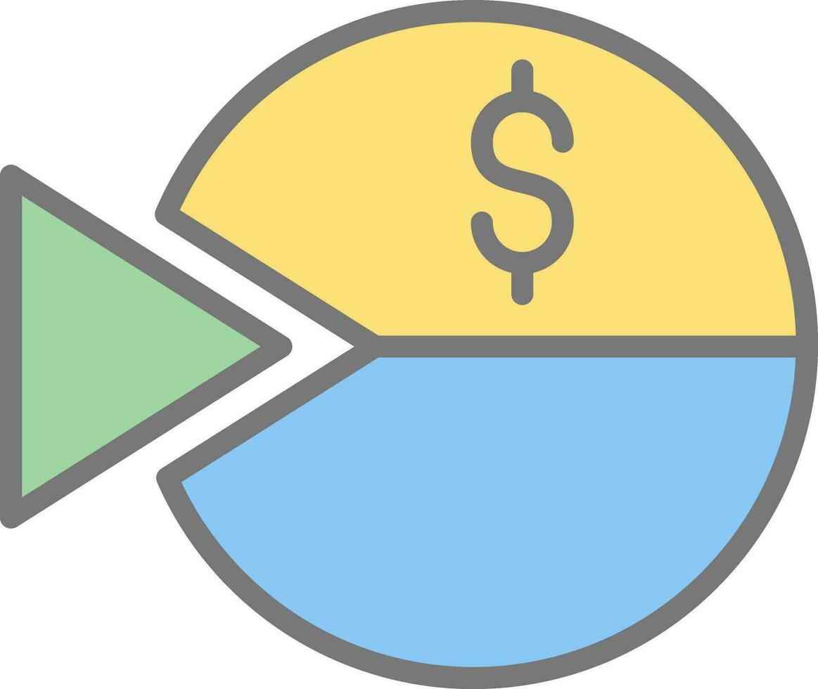 Pie Vector Icon Design