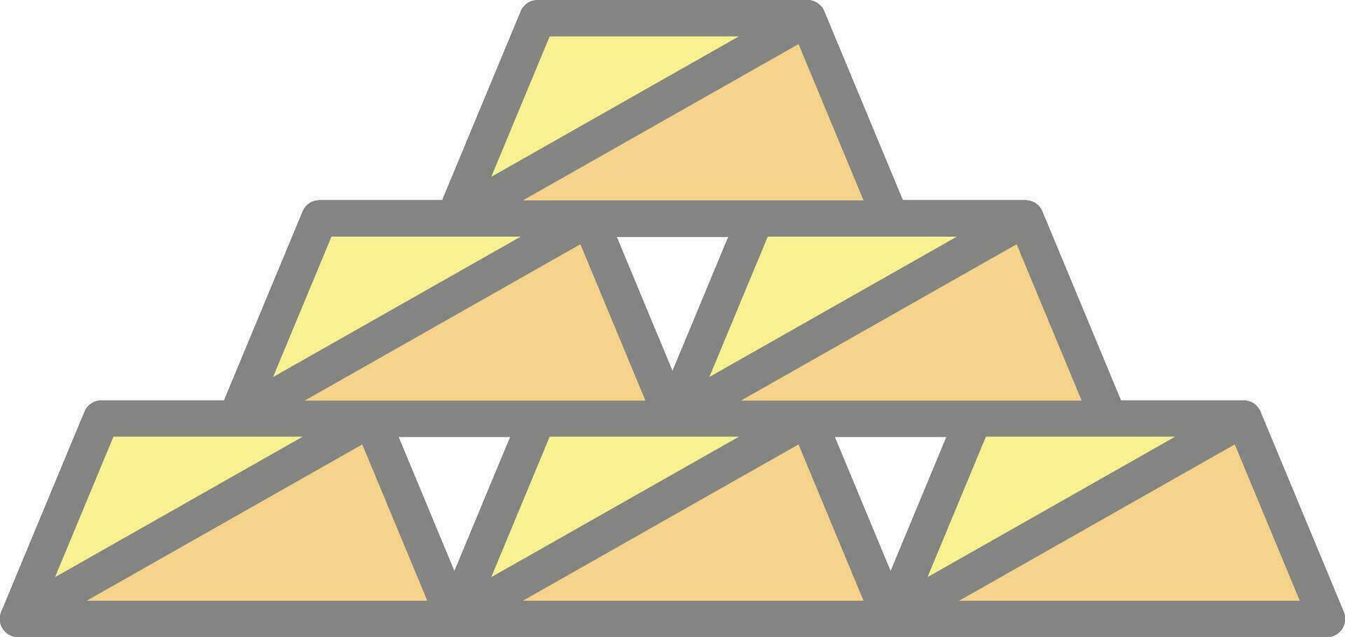 Gold bars Vector Icon Design
