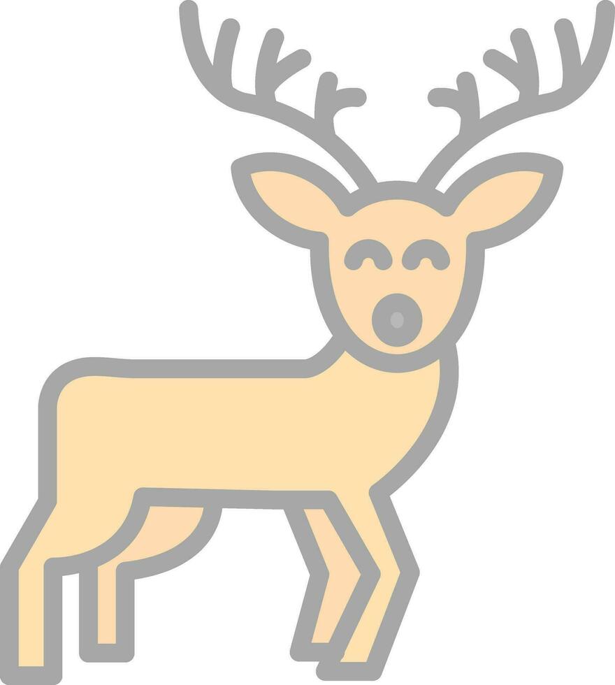 Reindeer Vector Icon Design