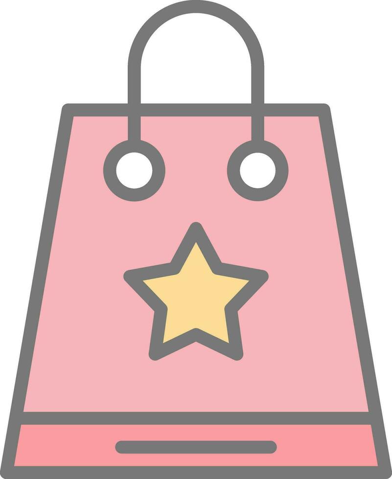 diseño de icono de vector de bolsa de compras