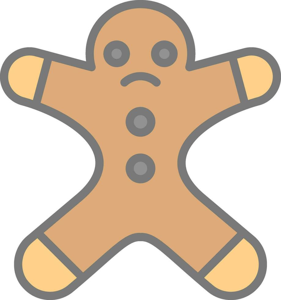 pan de jengibre hombre vector icono diseño