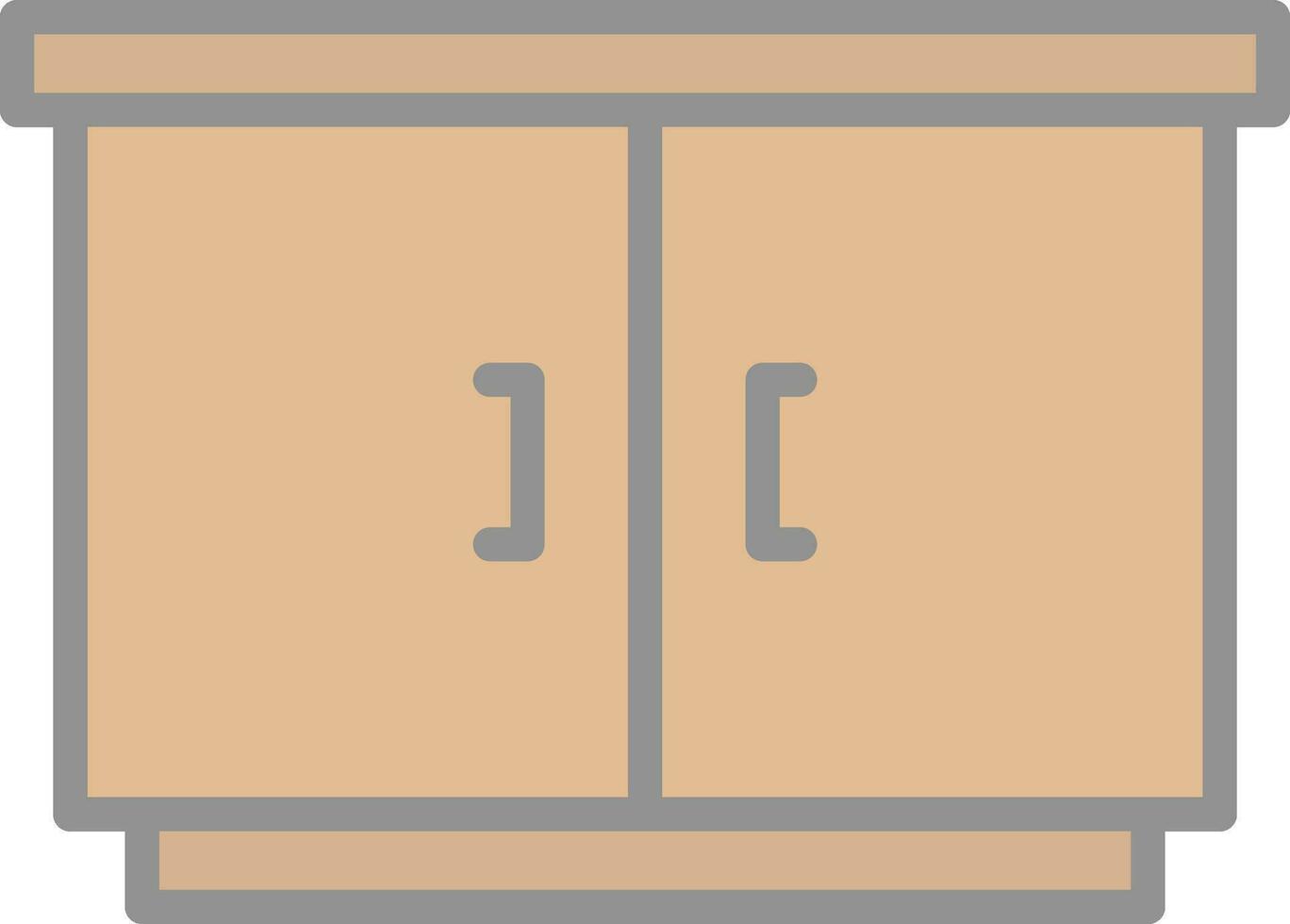 Cabinet Vector Icon Design