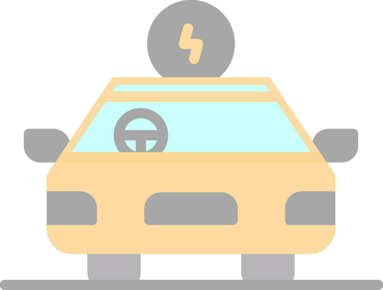 Hybrid car Vector Icon Design