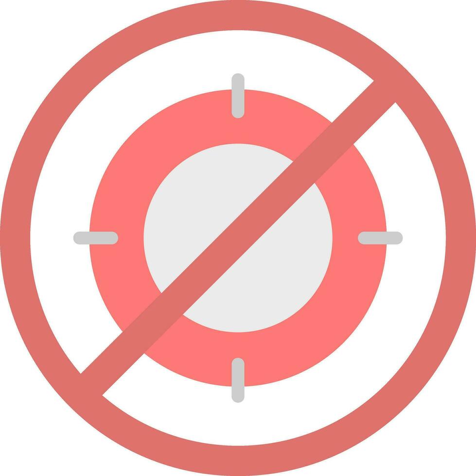 No hunt Vector Icon Design