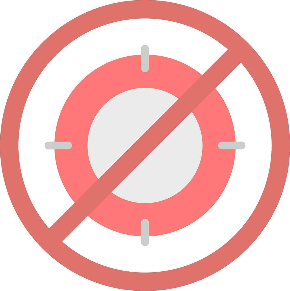 No cazar vector icono diseño