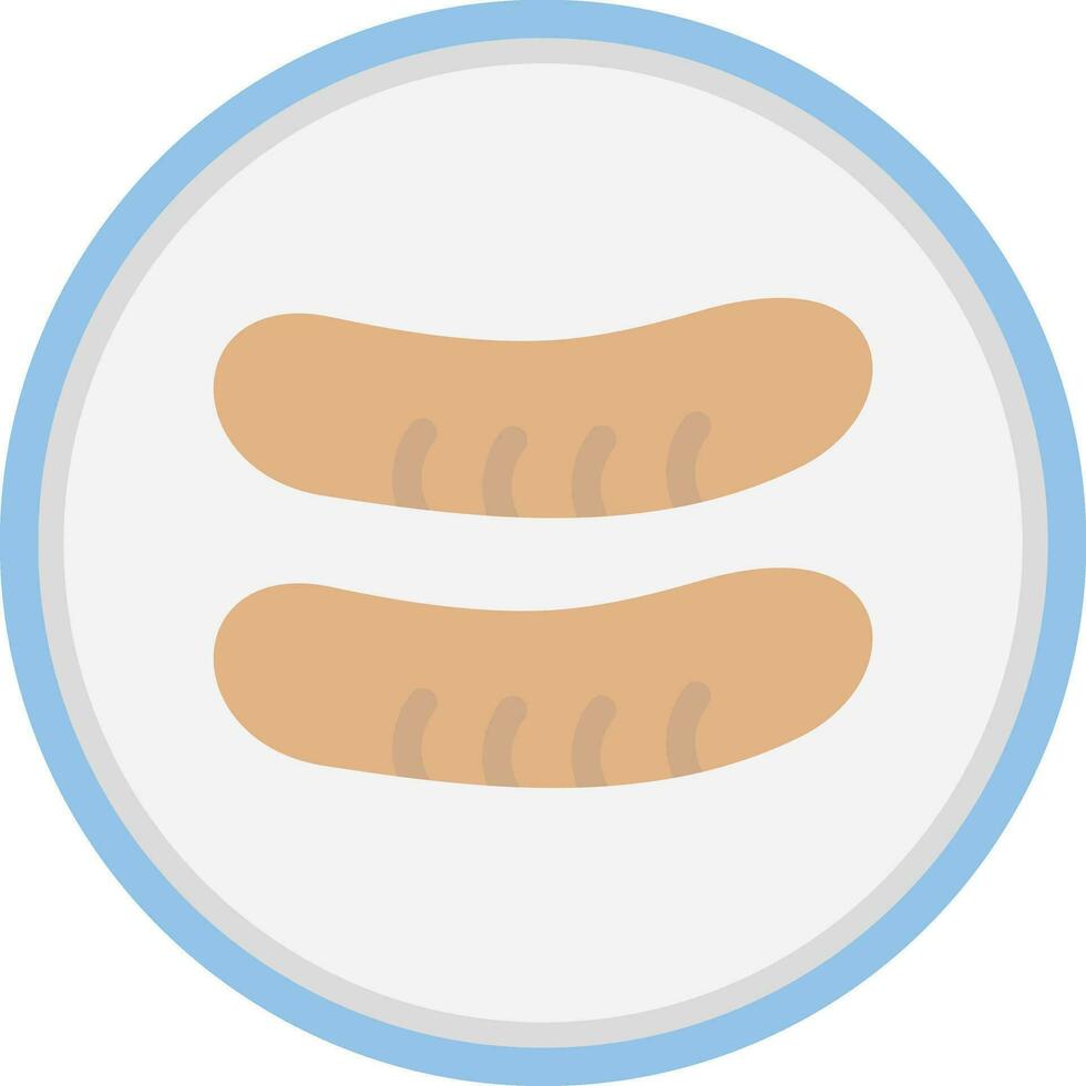 Sausage Vector Icon Design