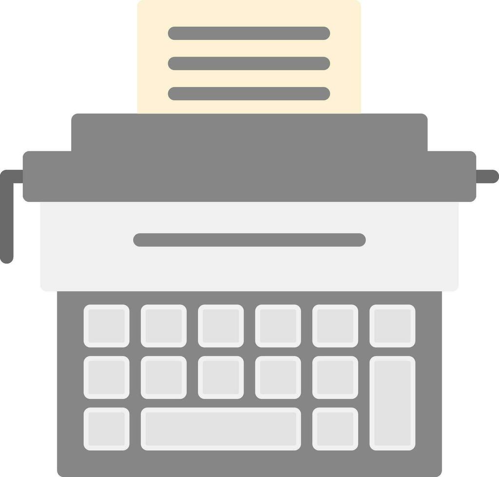 Typewriter Vector Icon Design