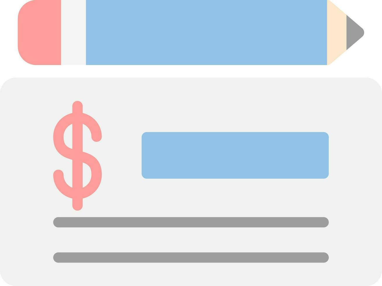 Cheque Vector Icon Design