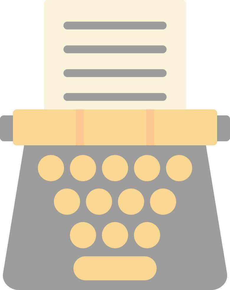 Typewriter Vector Icon Design