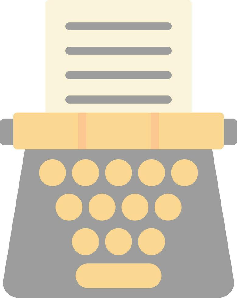 Typewriter Vector Icon Design