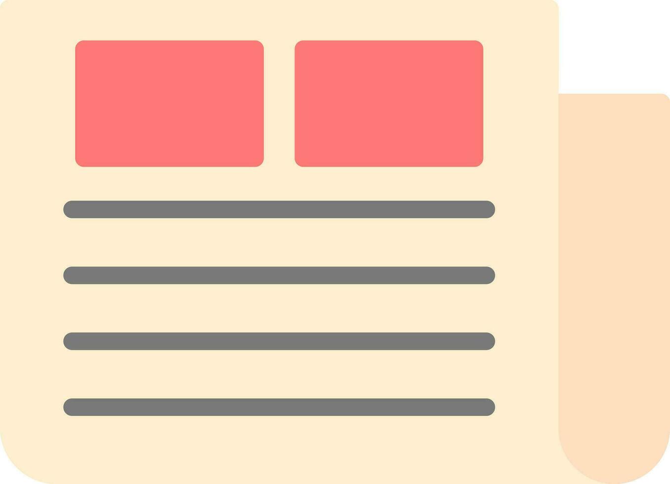 Newspaper Vector Icon Design