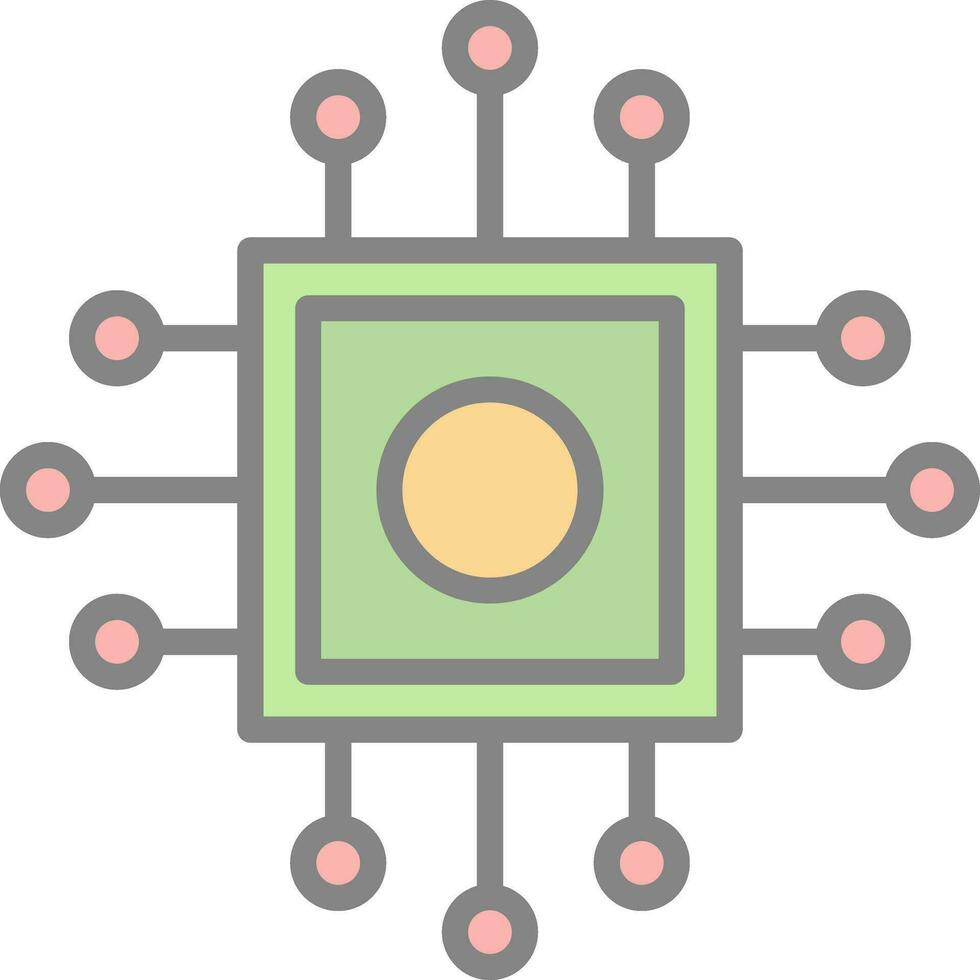 Cpu Vector Icon Design