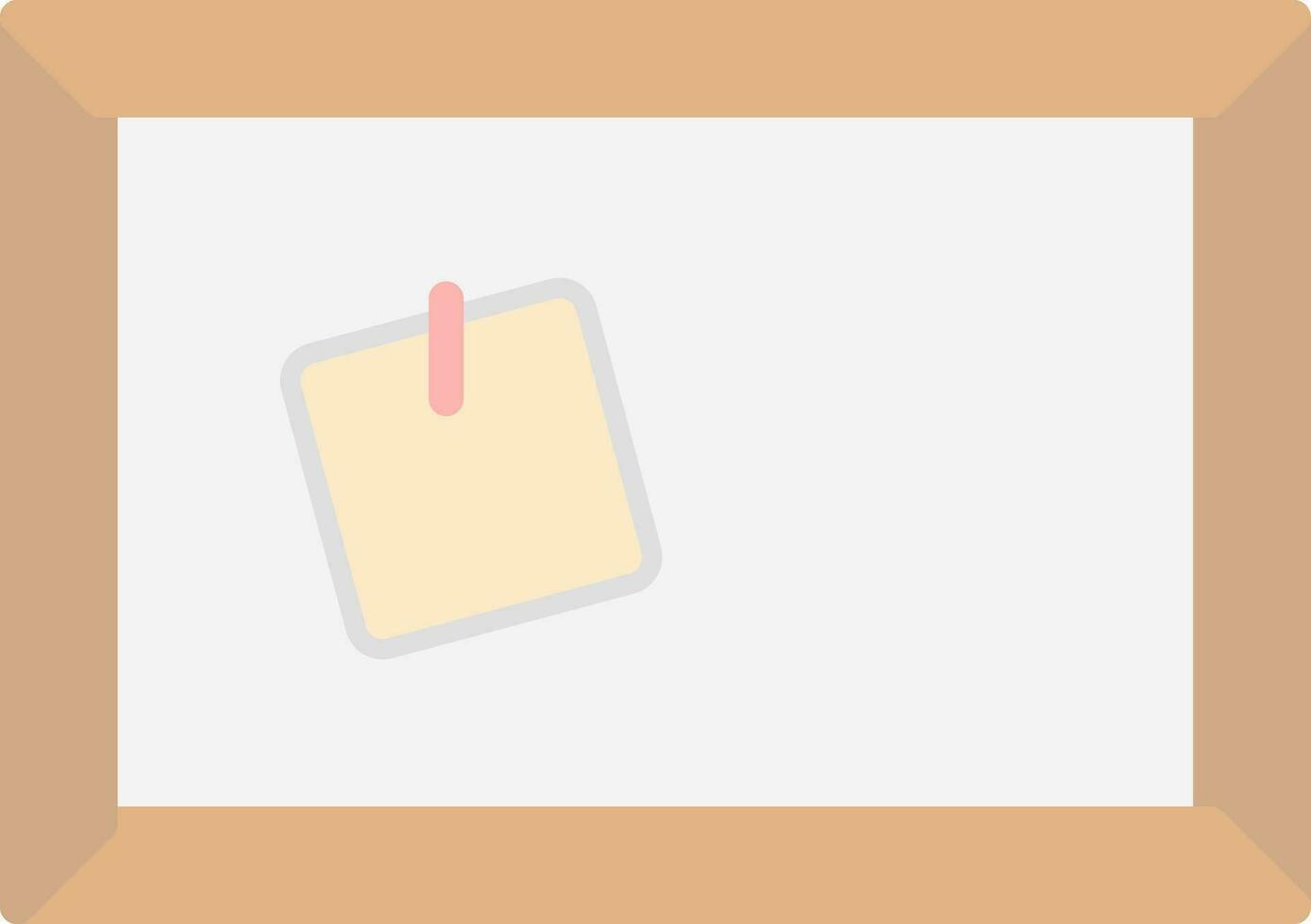 Corkboard Vector Icon Design