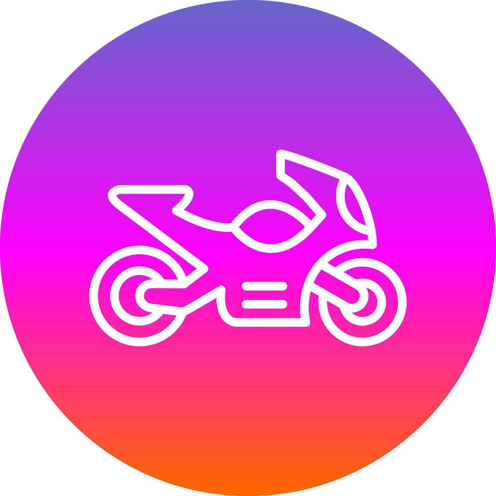 Motorcycle Vector Icon Design