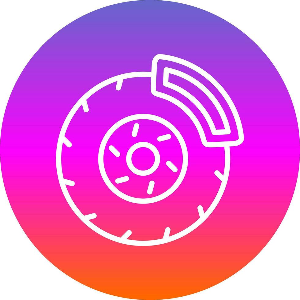 Brake disc Vector Icon Design