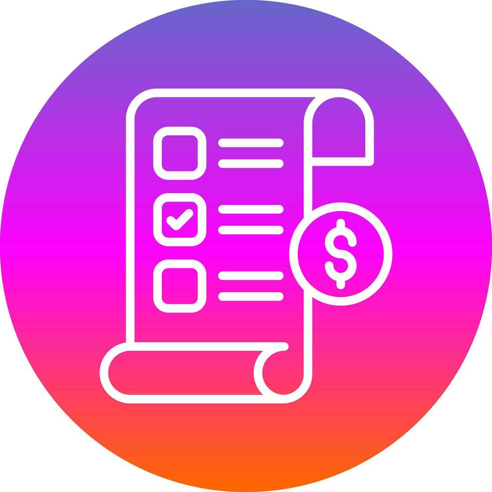 Invoice Vector Icon Design
