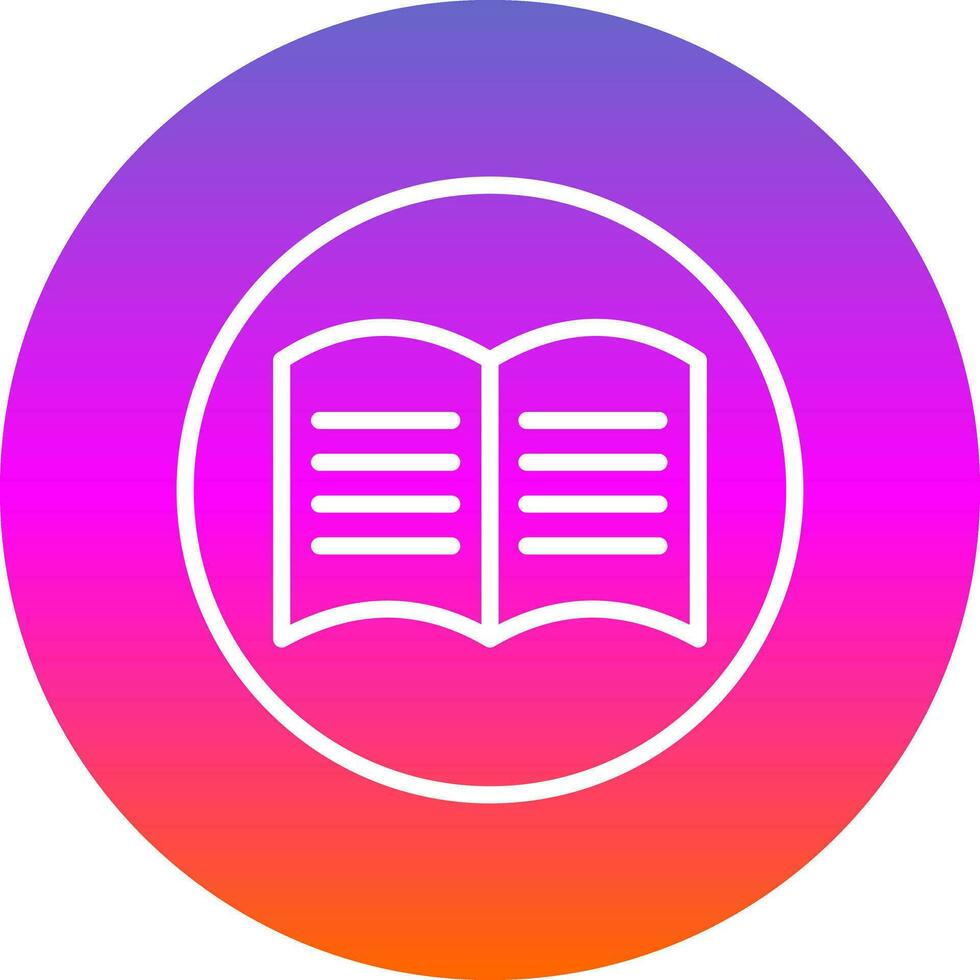 Manual book Vector Icon Design