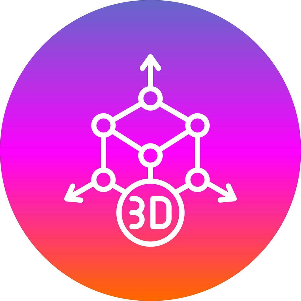 diseño de icono de vector de modelado 3d