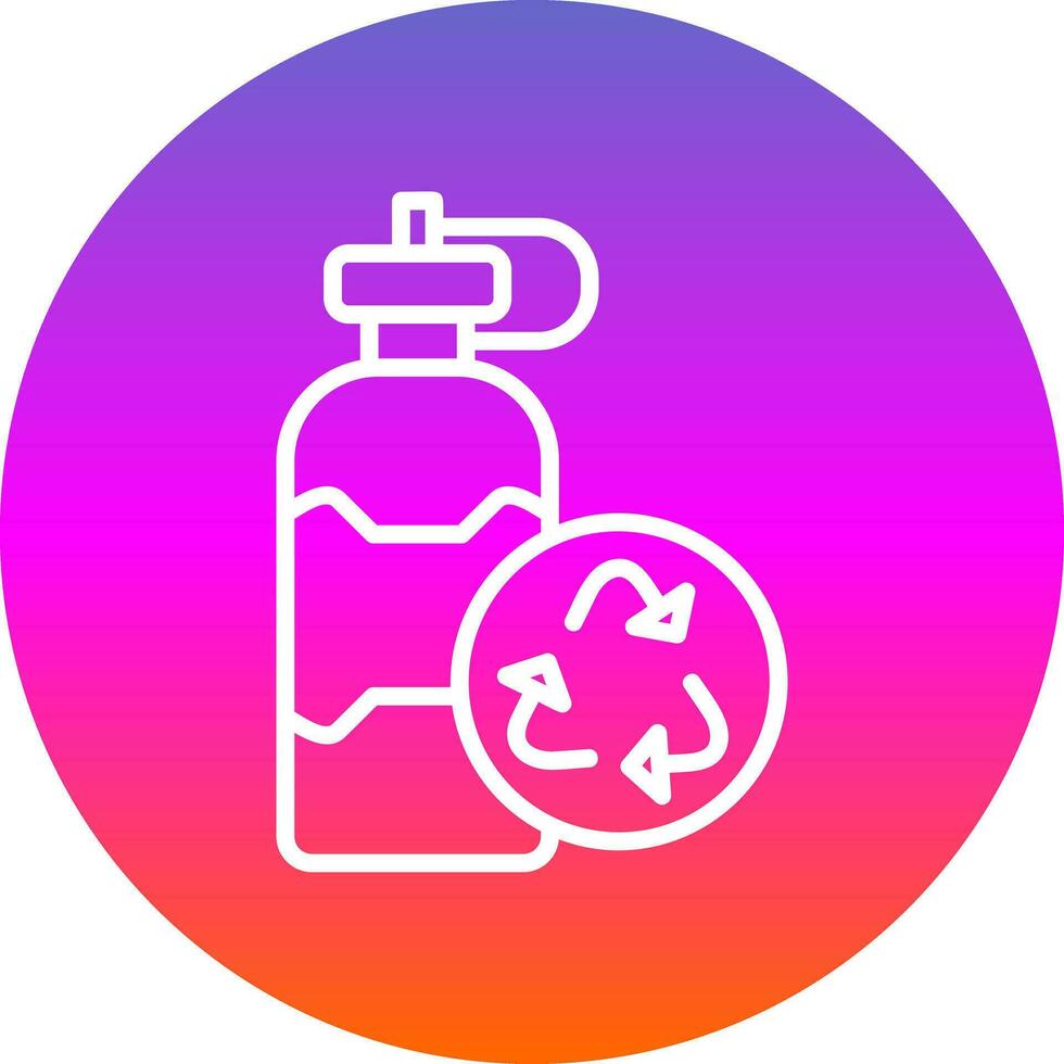 reutilizable botella vector icono diseño
